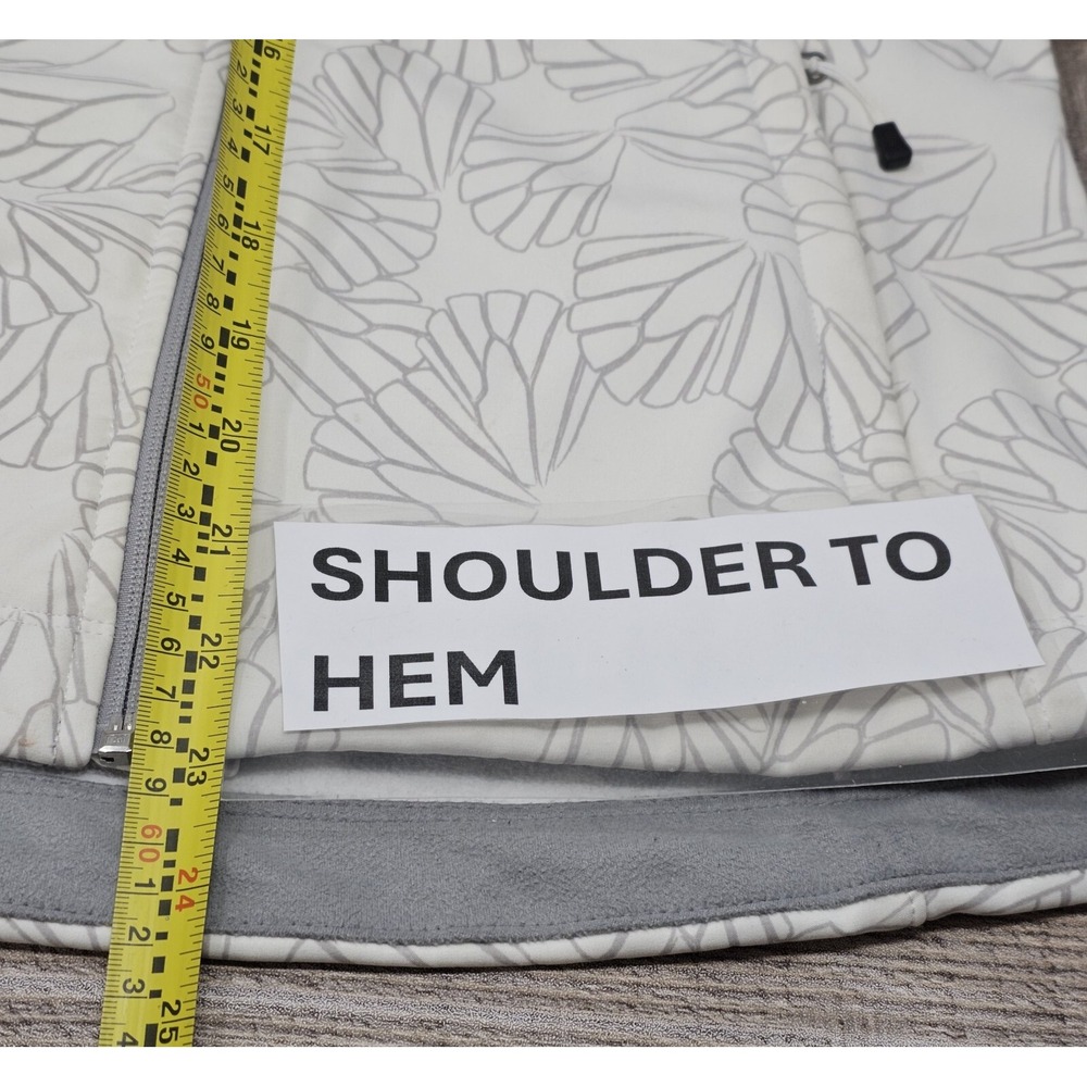 The North Face Jacket Size Medium Women's Apex‎ Barrier Soft Shell Floral White - Picture 12 of 15